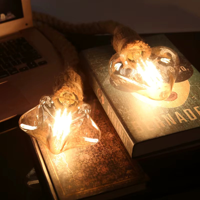 LED Filament Lamp + Cord, Star