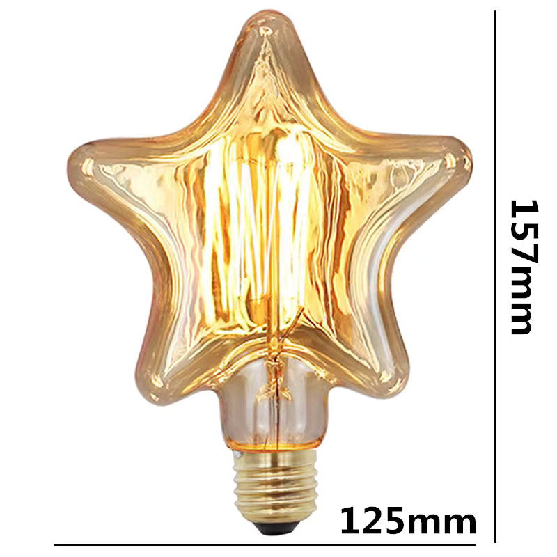 LED Filament Lamp + Cord, Star