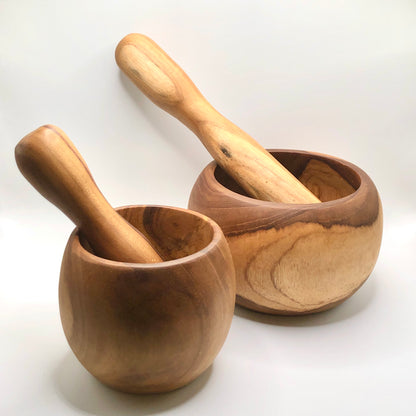Teak Wood Mortar and Pestle