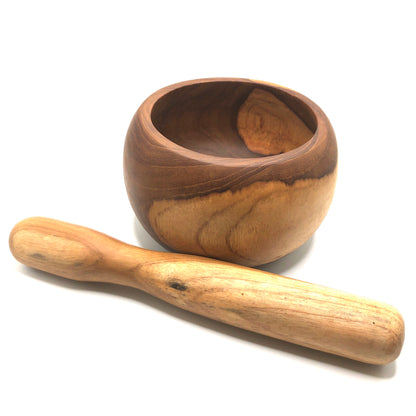 Teak Wood Mortar and Pestle
