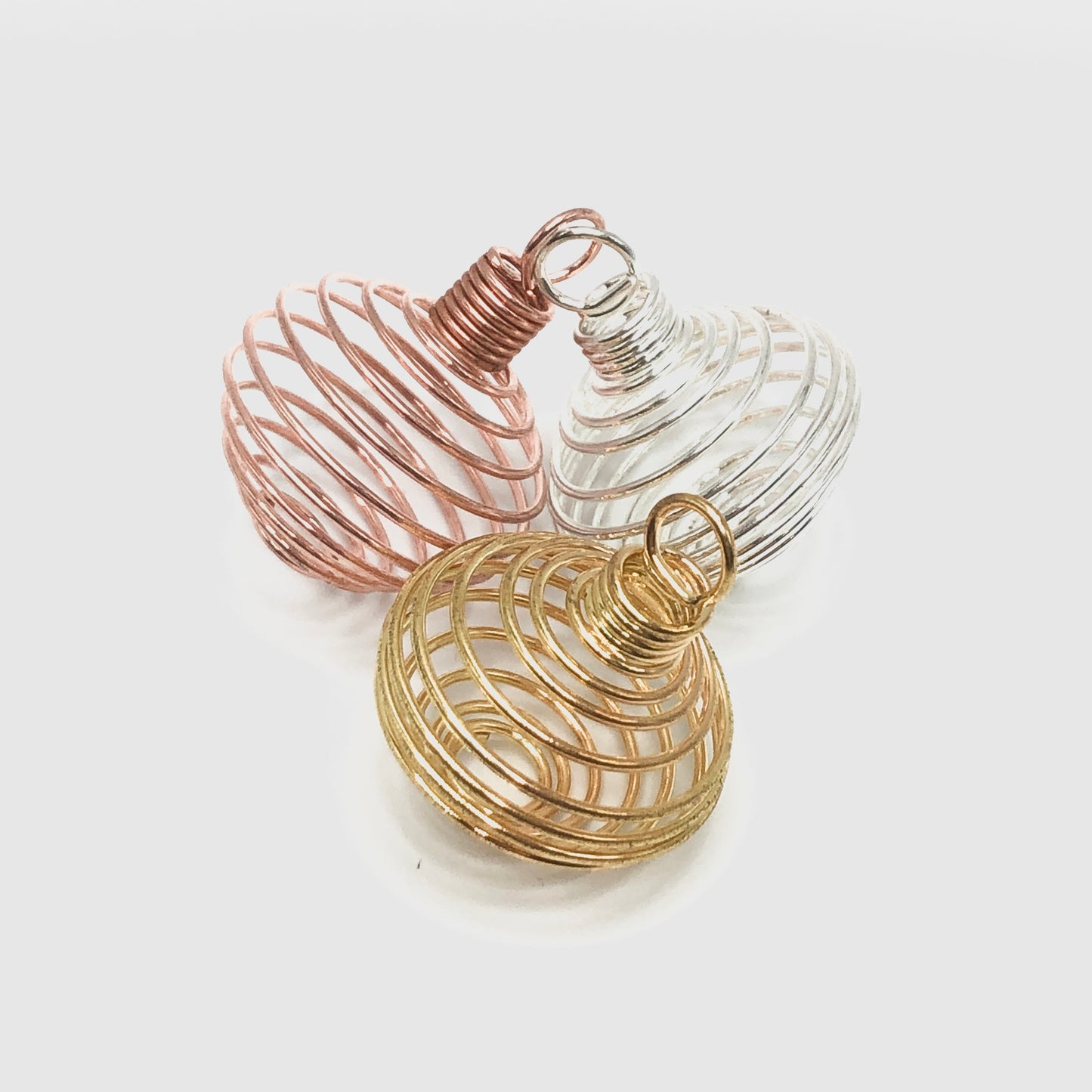 Spiral Cage Pendants