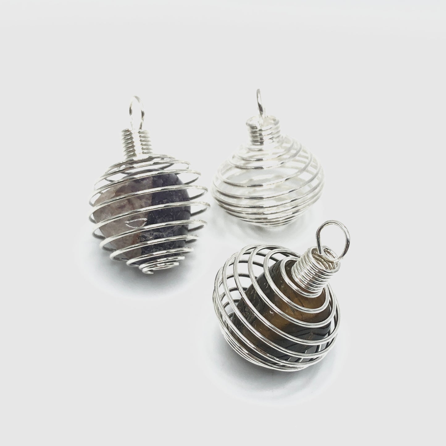 Spiral Cage Pendants