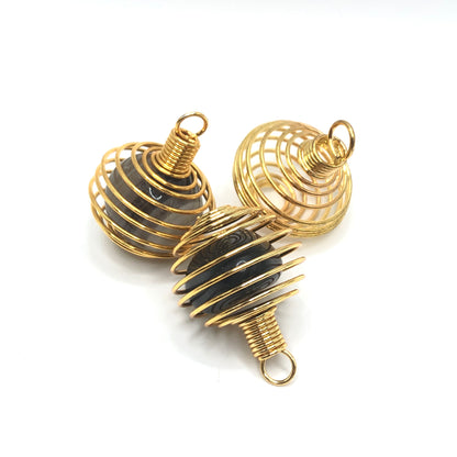 Spiral Cage Pendants