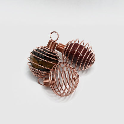 Spiral Cage Pendants