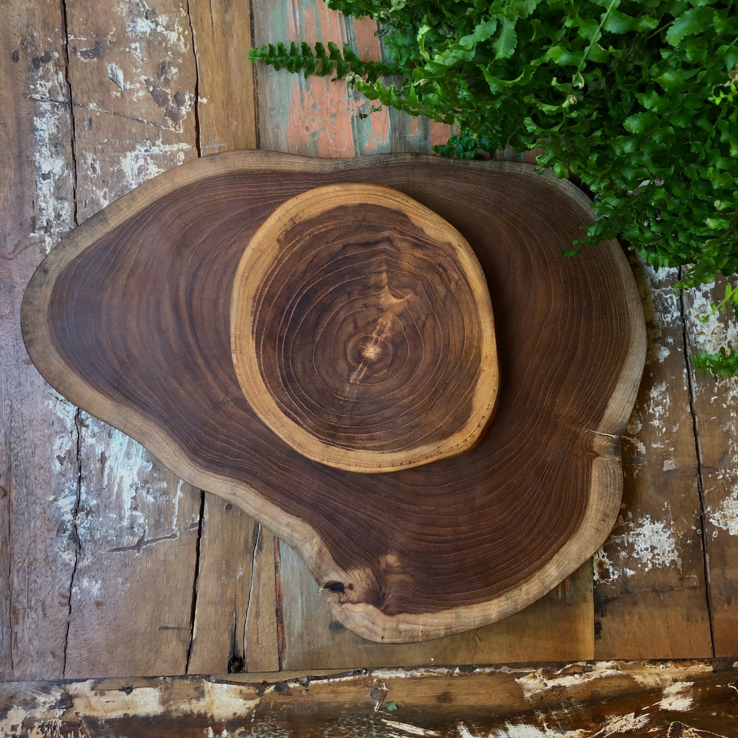 Teak Wood Cutting Board, Round