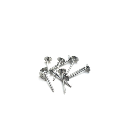 Earstud (flat pad) - Steel