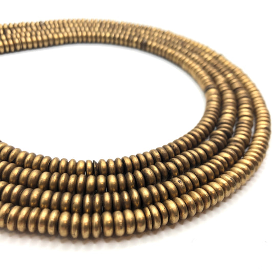 Brass Spacer Bead - Heishi (Thick)