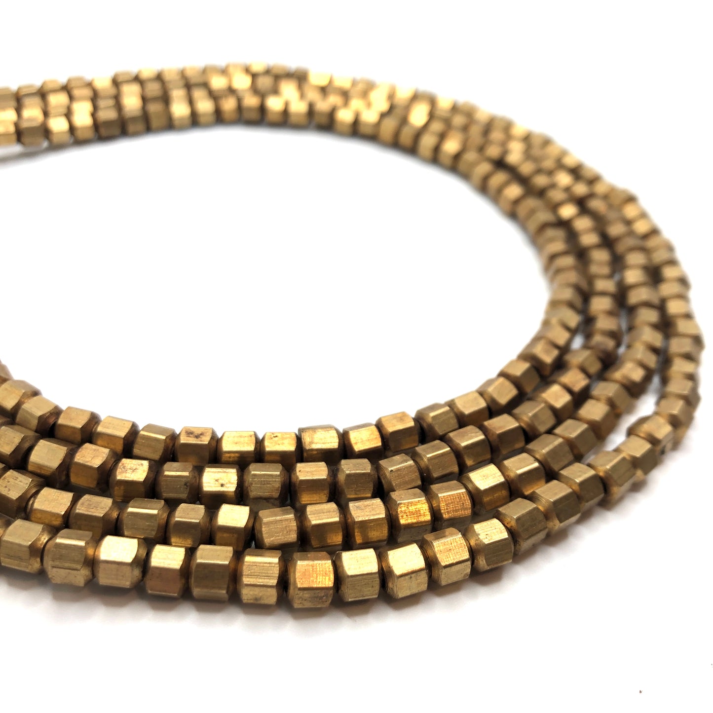 Brass Spacer Bead - Hexagon