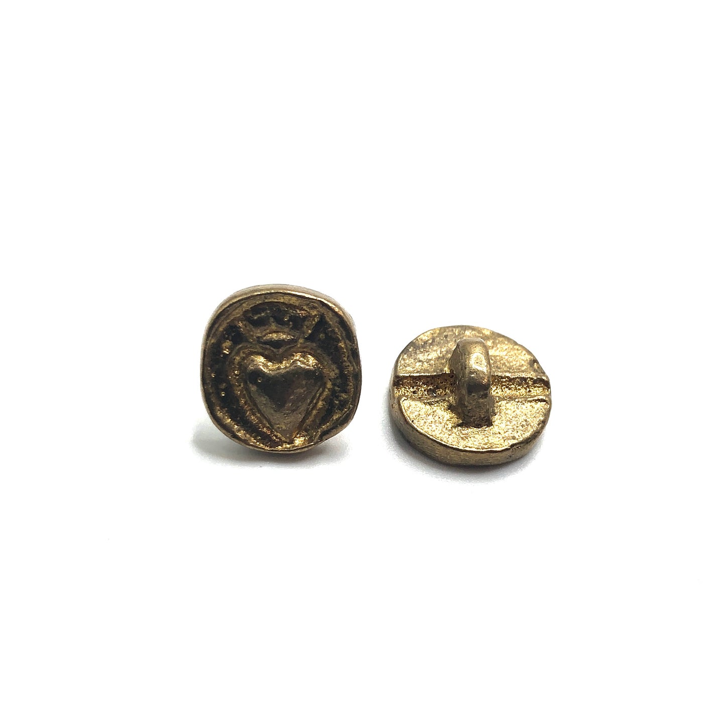 B&C Charms - Button Heart