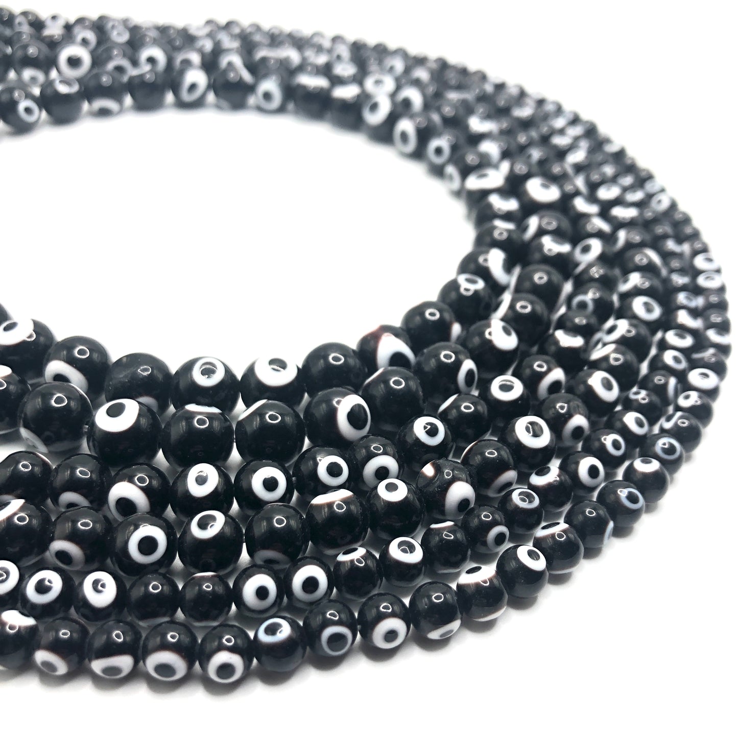 Glass Evil Eye Beads (Various Colours)