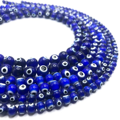 Glass Evil Eye Beads (Various Colours)