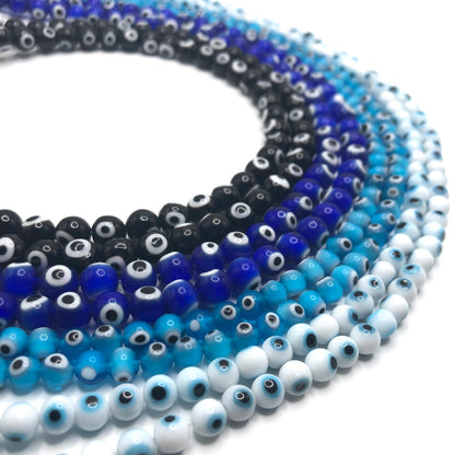 Glass Evil Eye Beads (Various Colours)