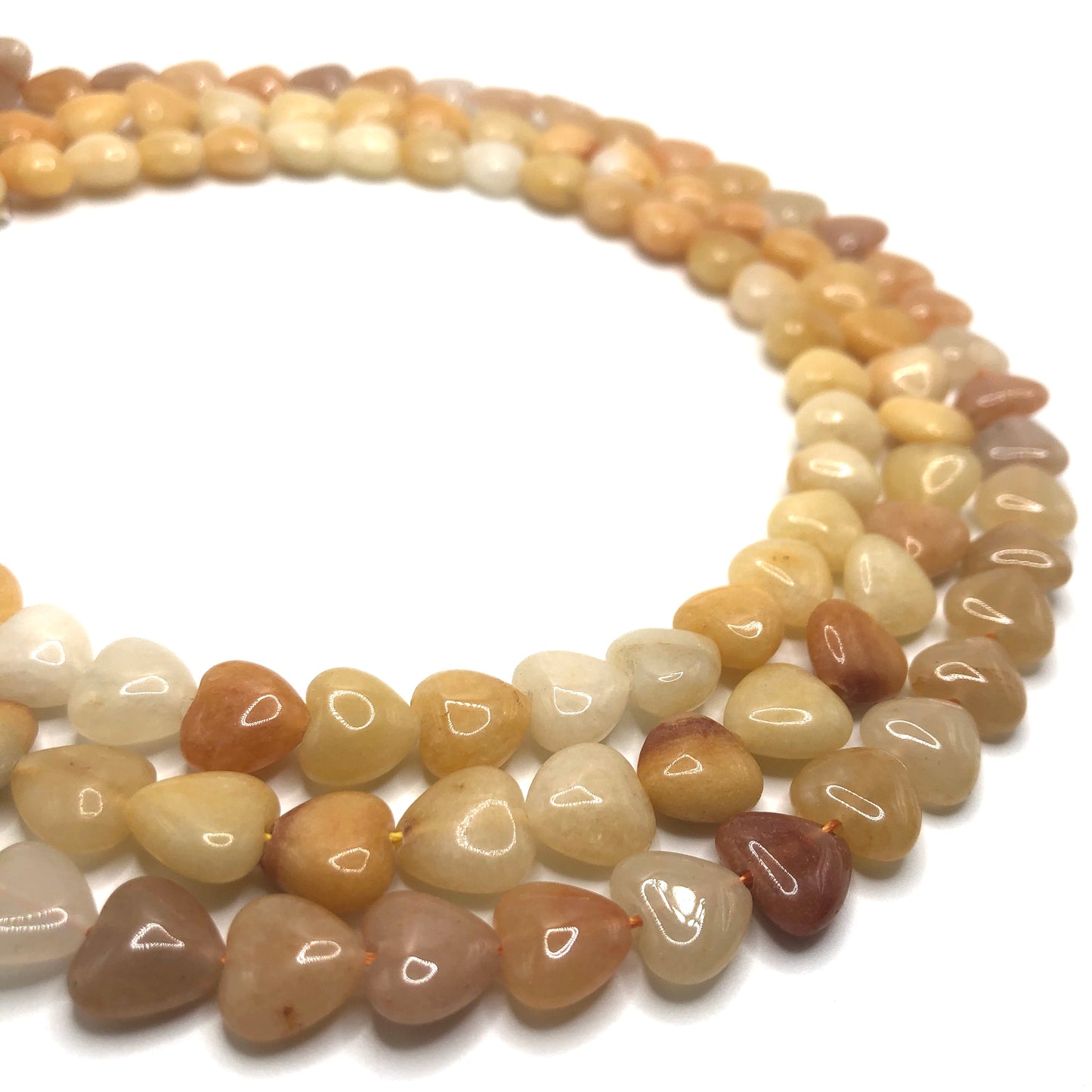 Honey Calcite - Hearts