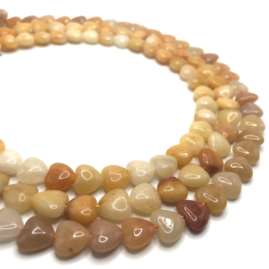 Honey Calcite - Hearts