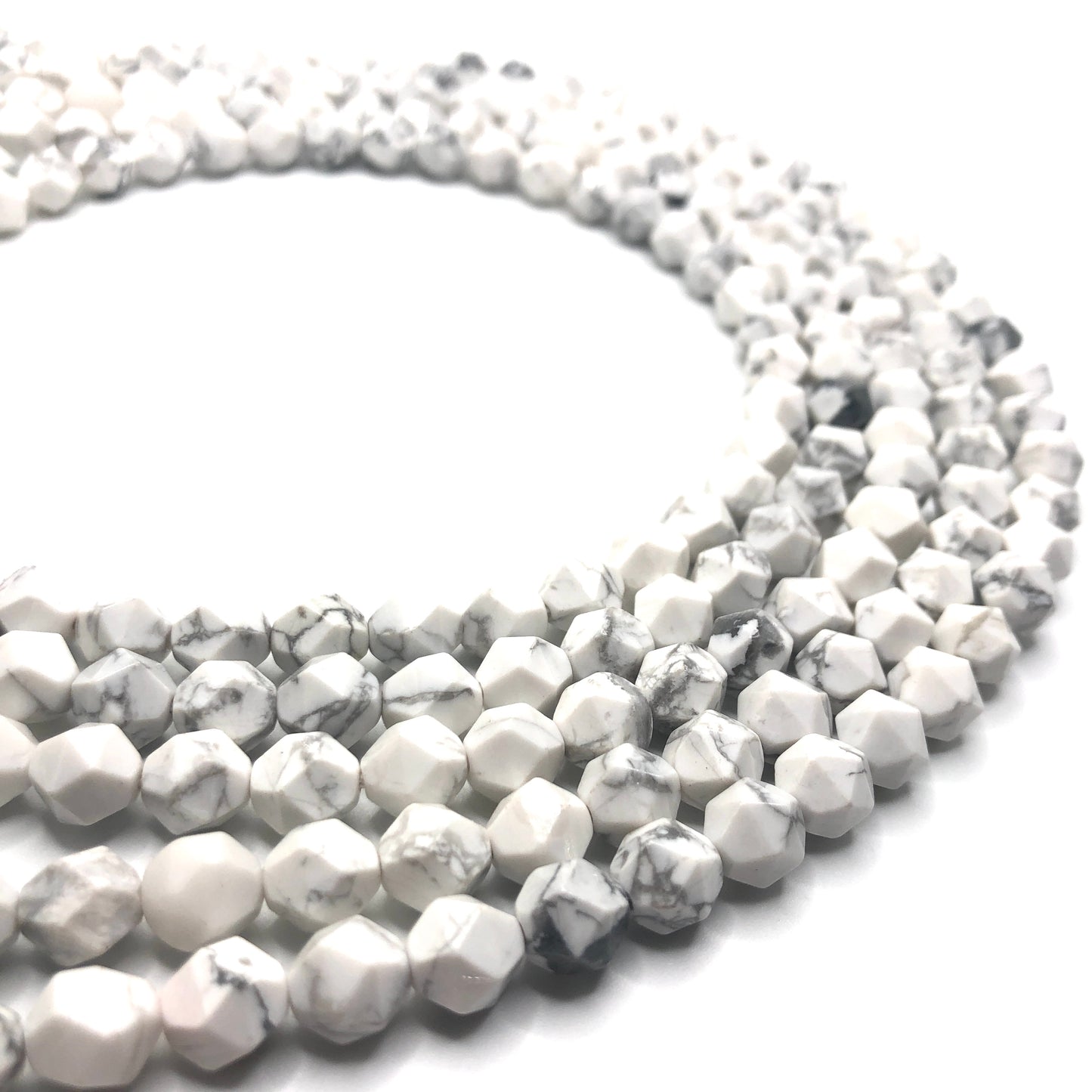 Howlite (White) - Star-Cut