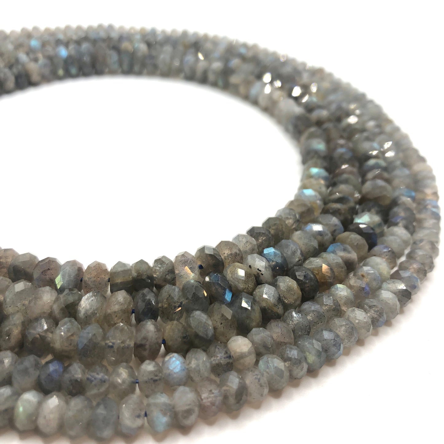 Labradorite - Faceted Rondelle