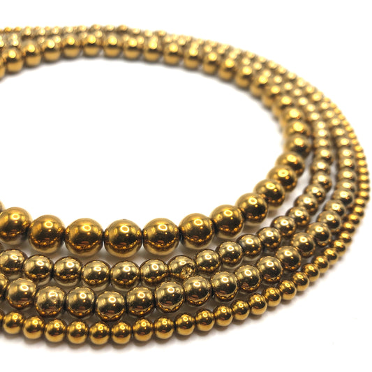 Titanium-Plated Hematite (Gold)