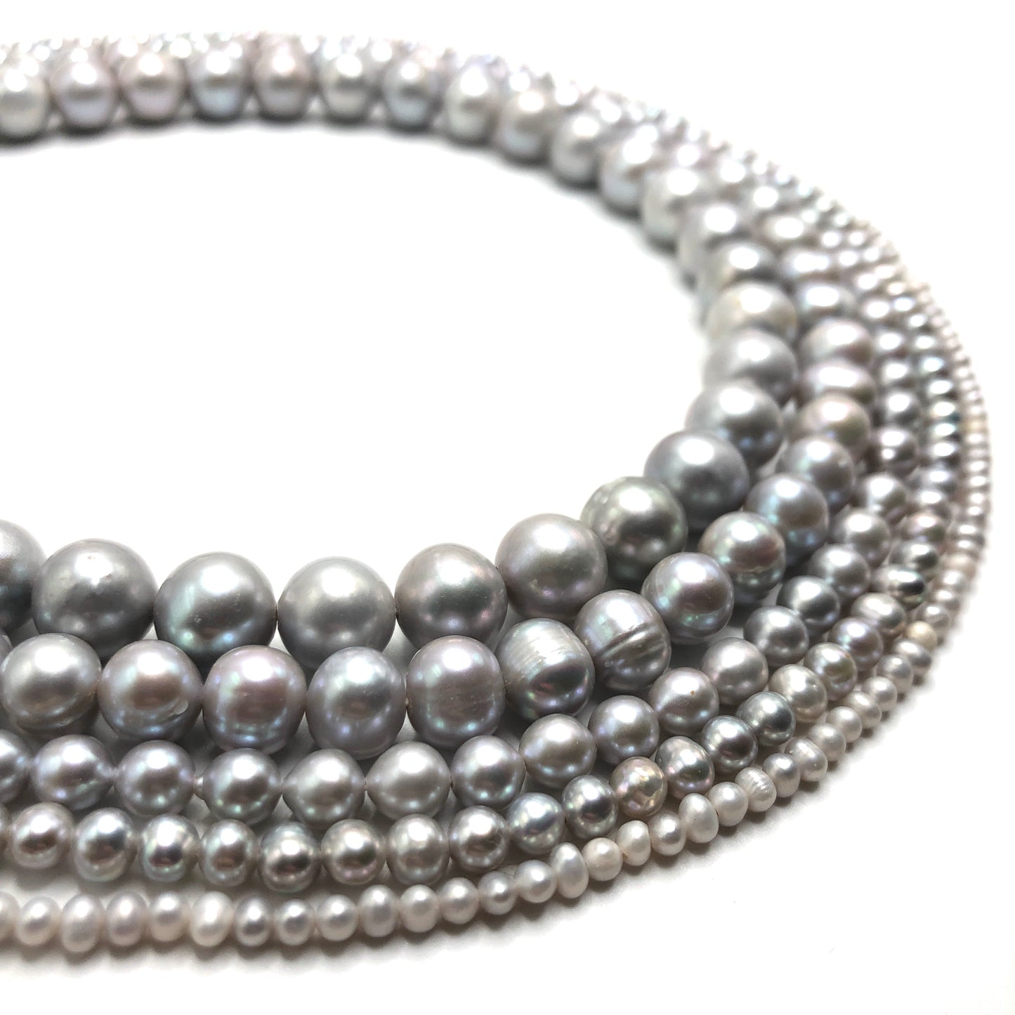 Freshwater Pearl - Potato (Silver Grey)