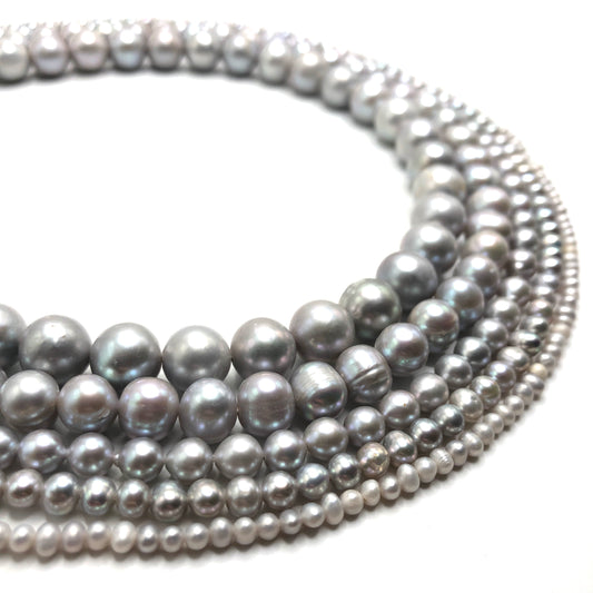 Freshwater Pearl - Potato (Silver Grey)