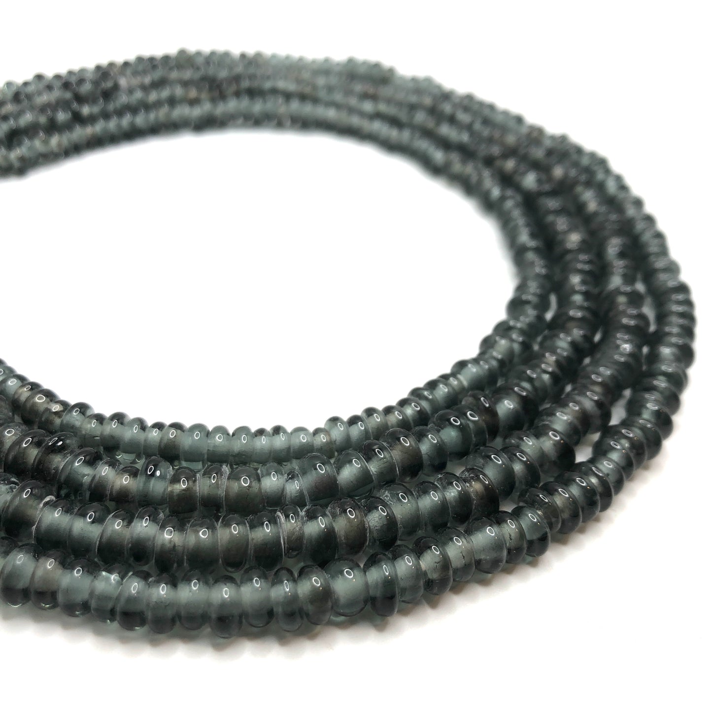Recycled Glass Beads - Crow