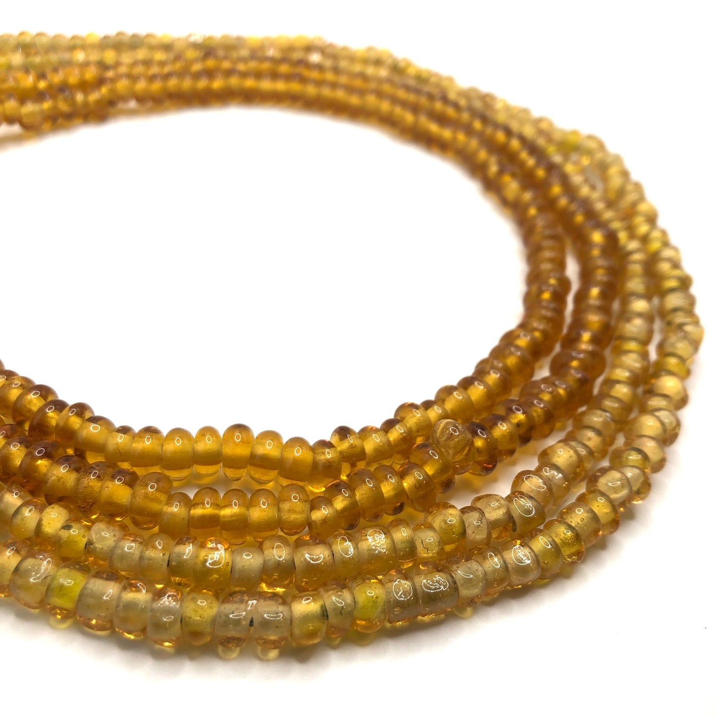 Recycled Glass Beads - Crow