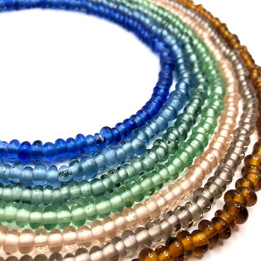 Recycled Glass Beads - Crow