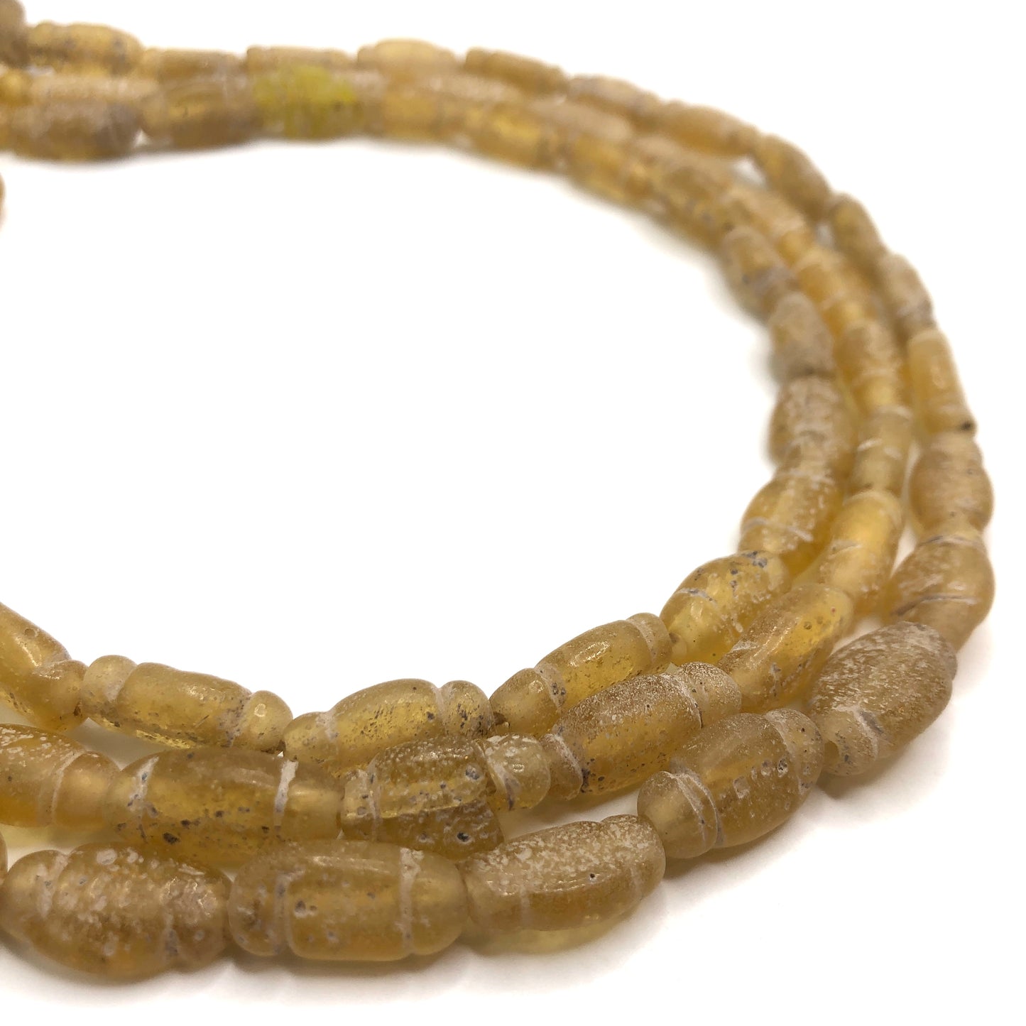 Recycled Glass Beads - Olive