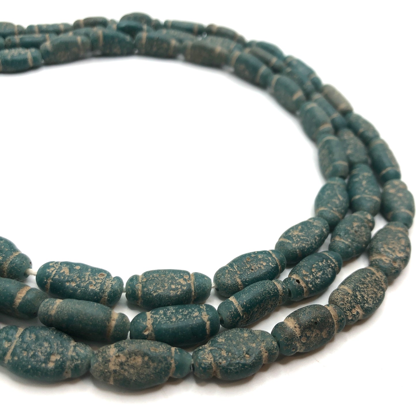 Recycled Glass Beads - Olive