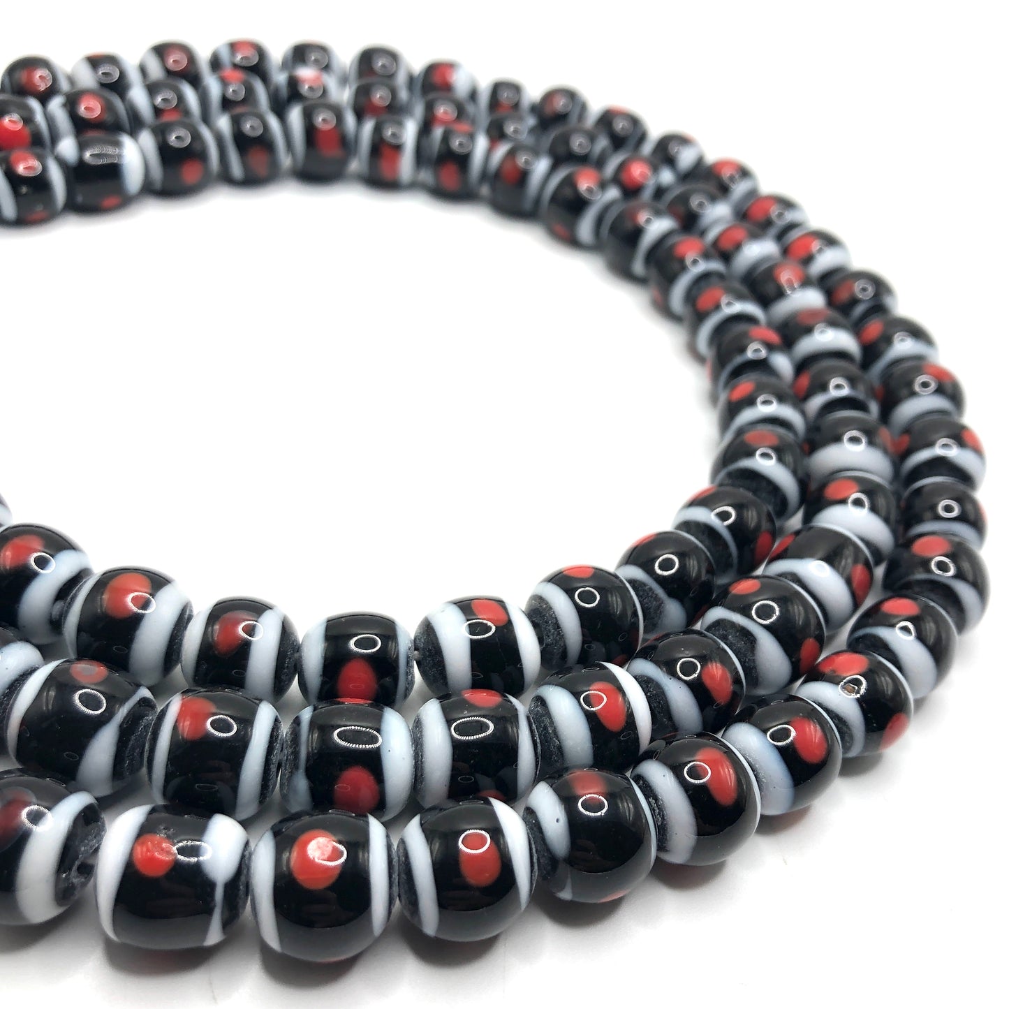 Skunk Beads - Approx. 12mm