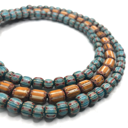 Chevron Beads - Barrel