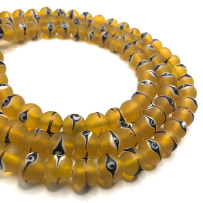 Recycled Glass Beads - Evil Eye (Large)