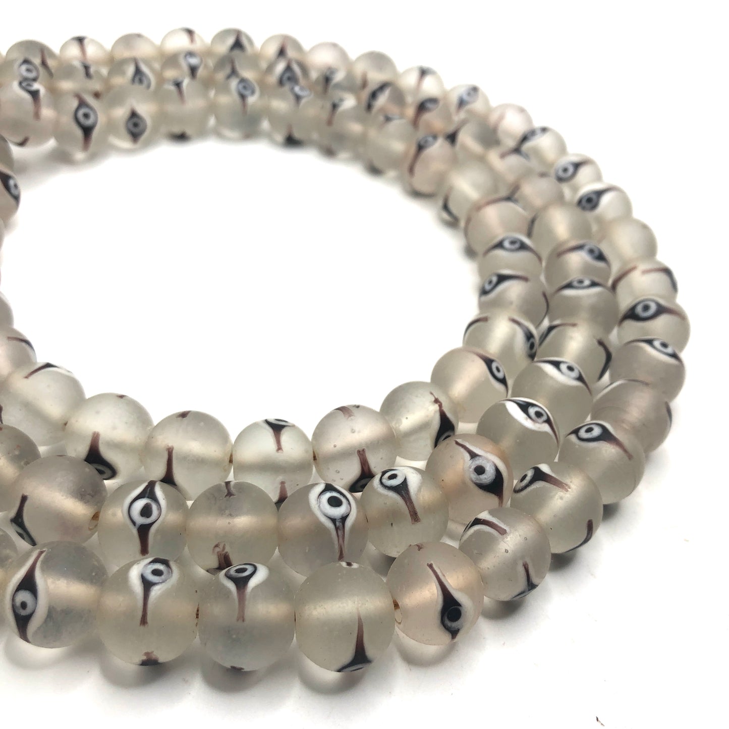 Recycled Glass Beads - Evil Eye (Large)