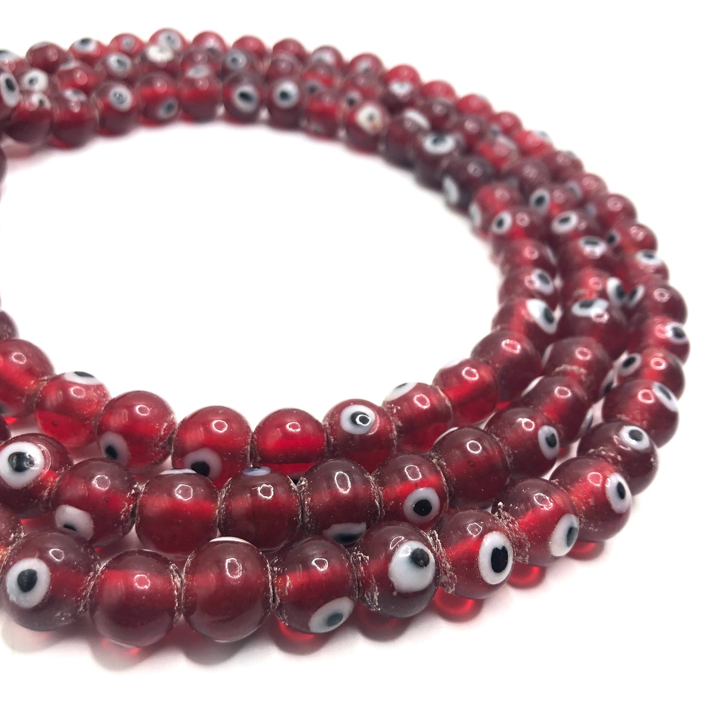 Recycled Glass Beads - Evil Eye (Medium)