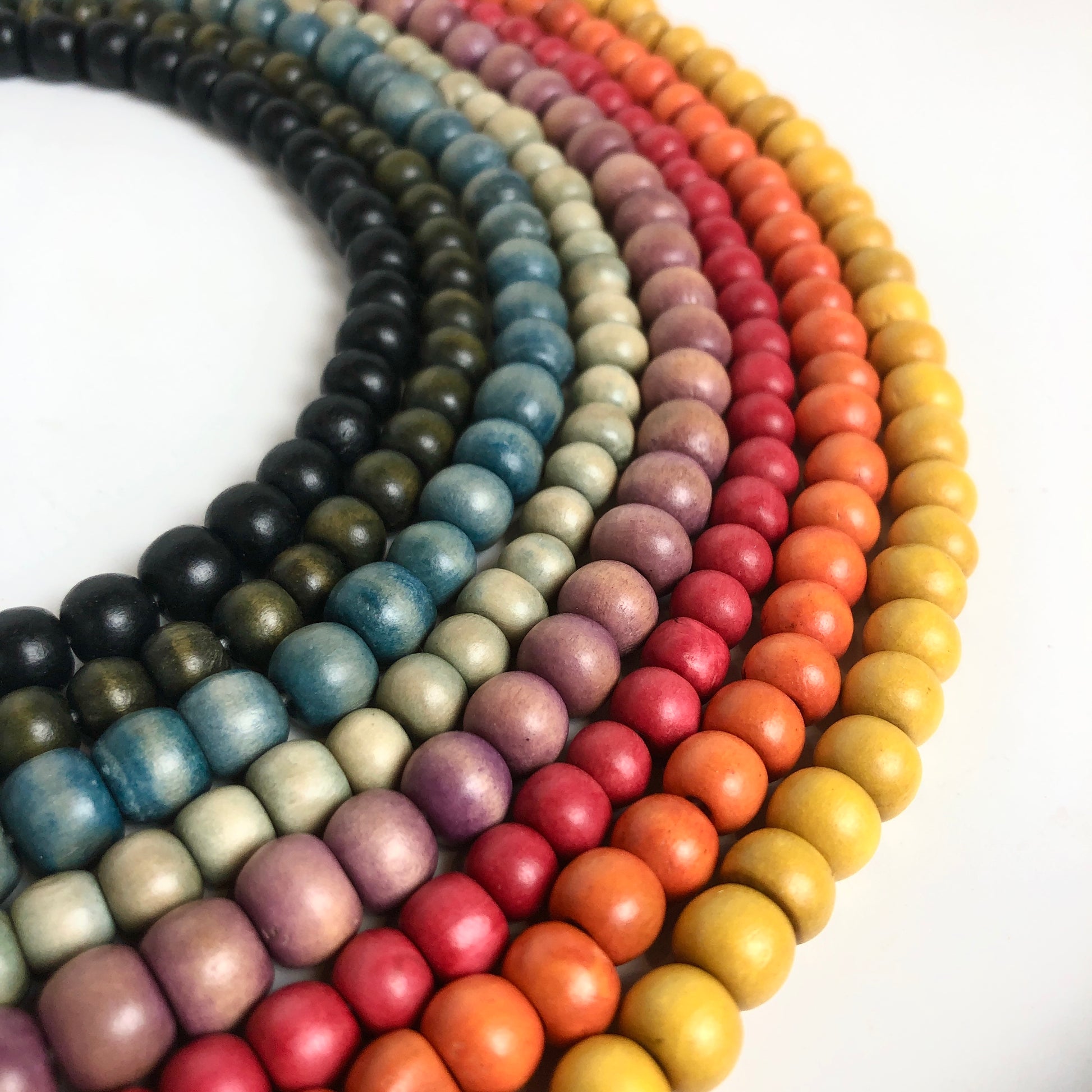 Wood Beads (Various Colours) - Shakti