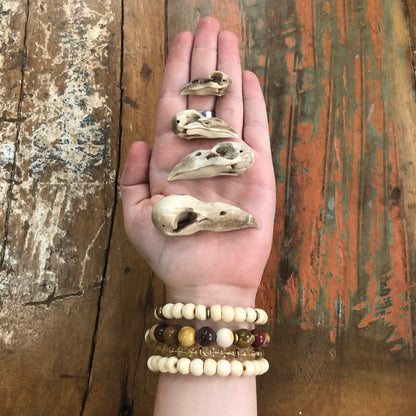 Antler Carvings, Crow Skull