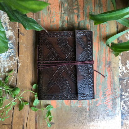 Embossed Leather Book - Shakti