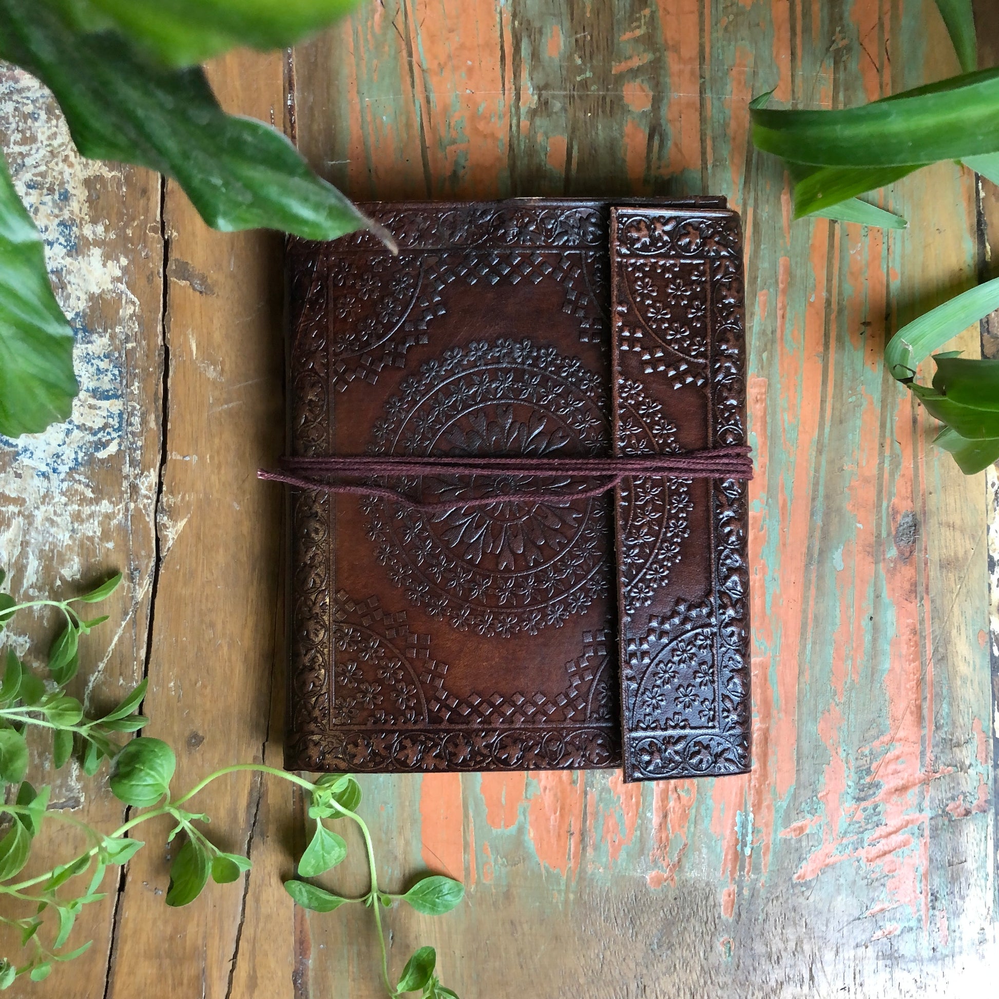 Embossed Leather Book - Shakti