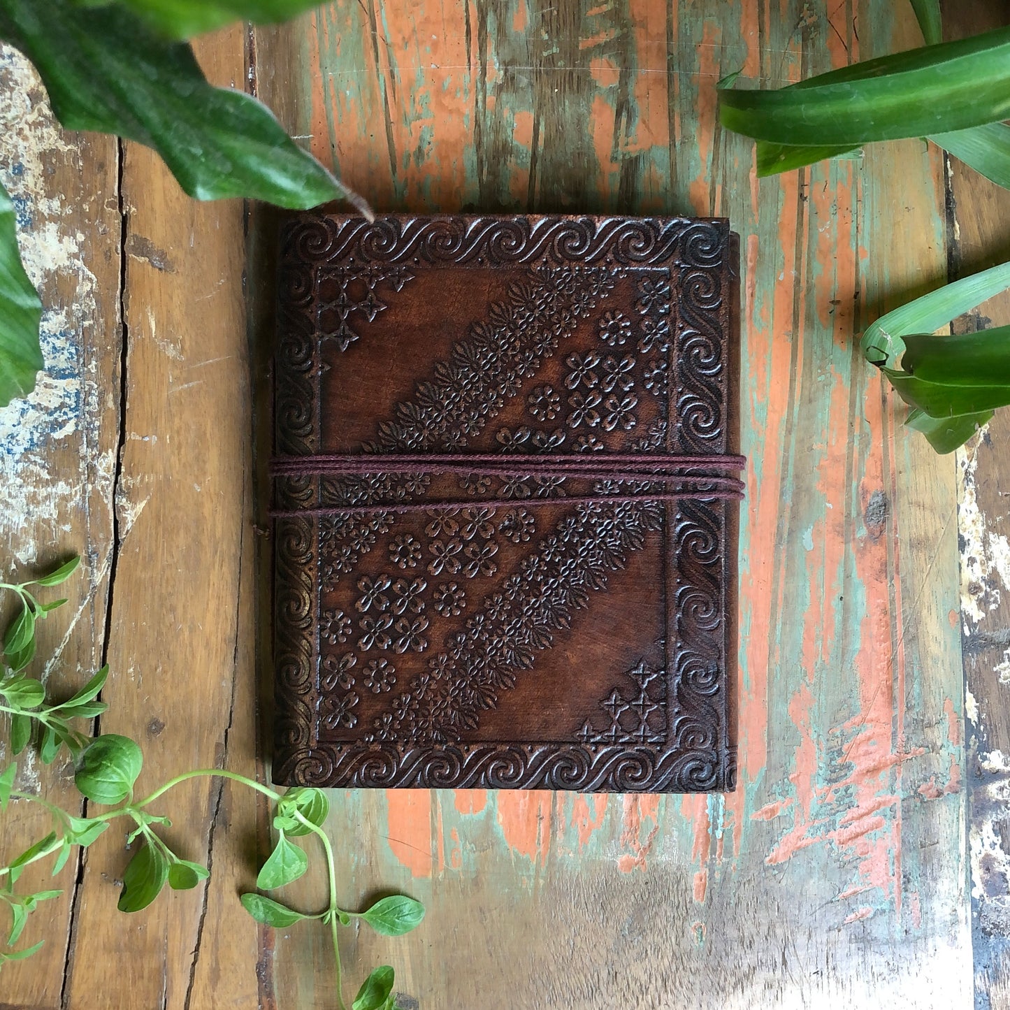 Embossed Leather Book - Shakti