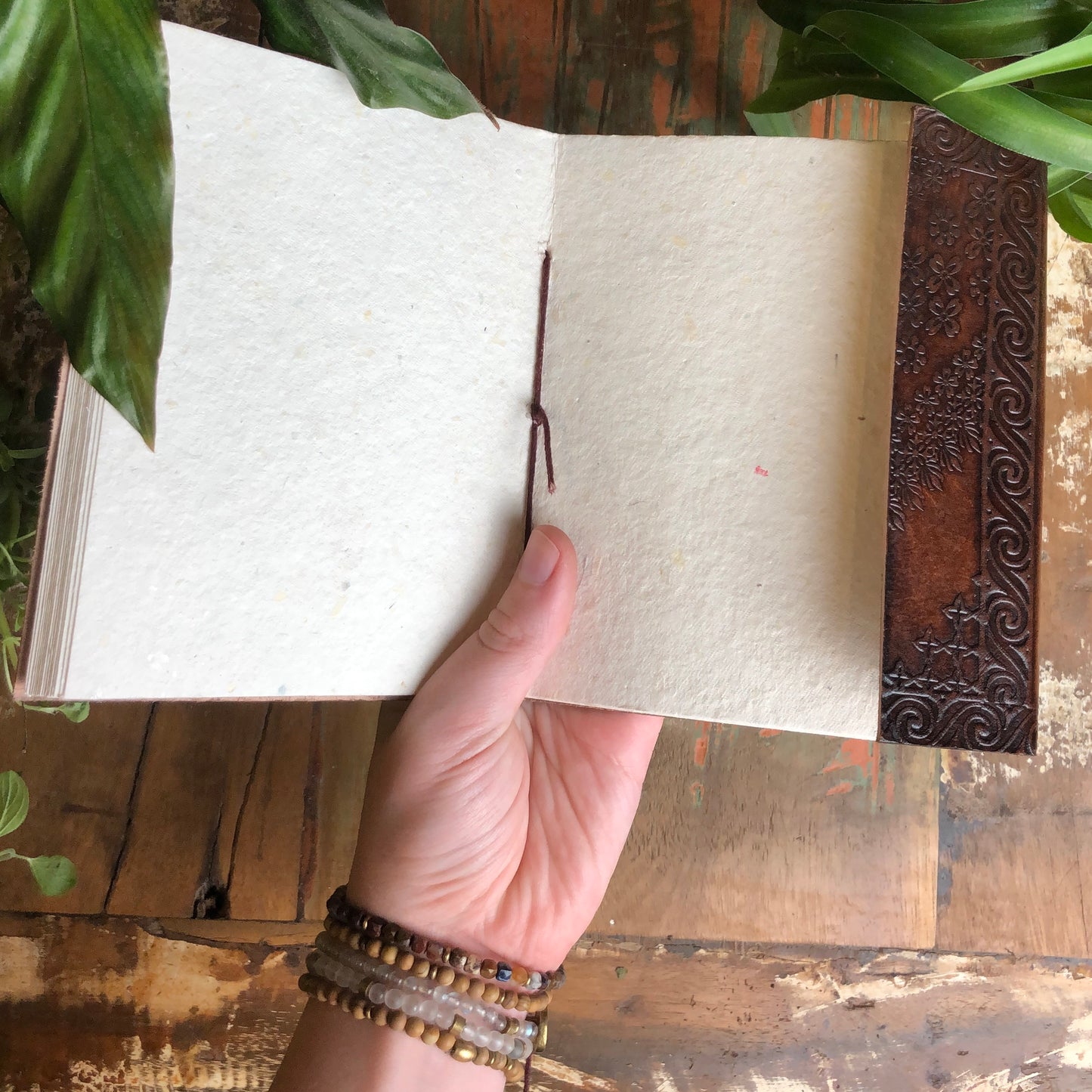 Embossed Leather Book - Shakti