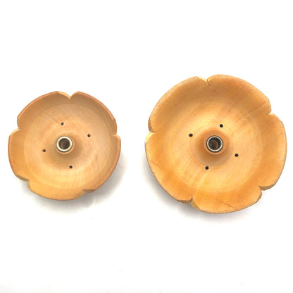 Wooden Incense Holders - Flower