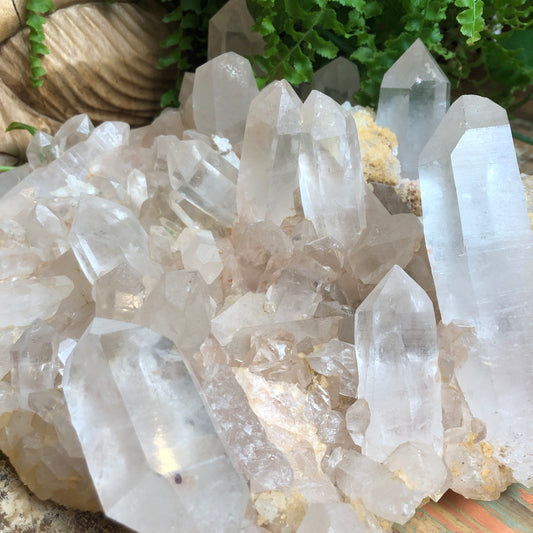 Himalayan Pink Quartz Clusters - Shakti