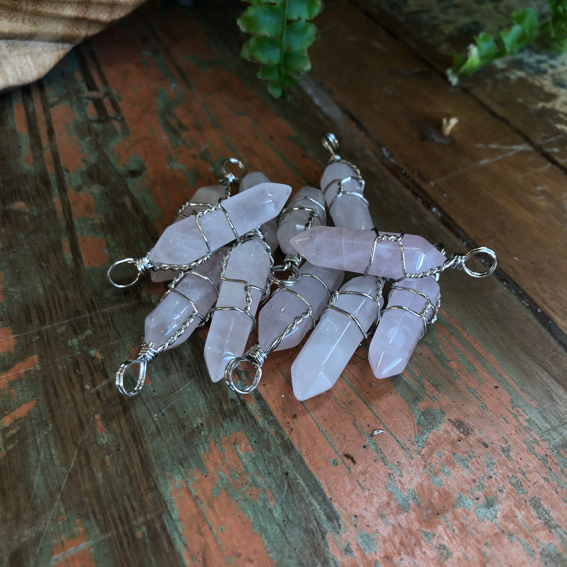 Wire-Wrapped Crystal Pendants - Shakti