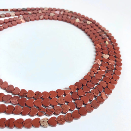 Red Jasper - Flat Hearts - Shakti