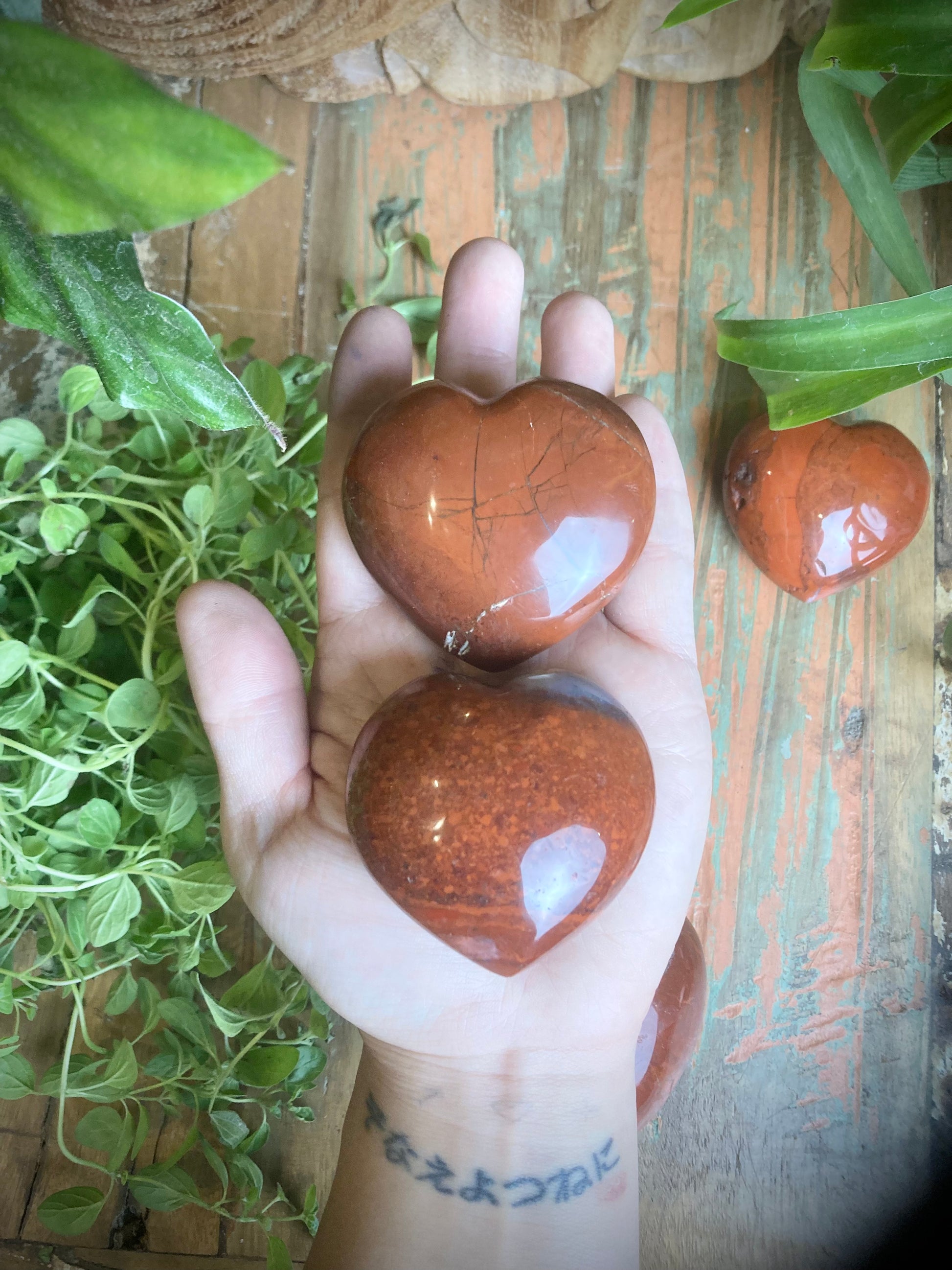 Red Jasper Hearts - Shakti