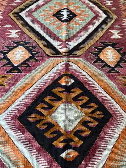 Turkish Rugs - Nomadic Toros Mountain Kilim Anamur Village