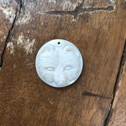 Bone/Horn Carvings, Bear Face ver.2