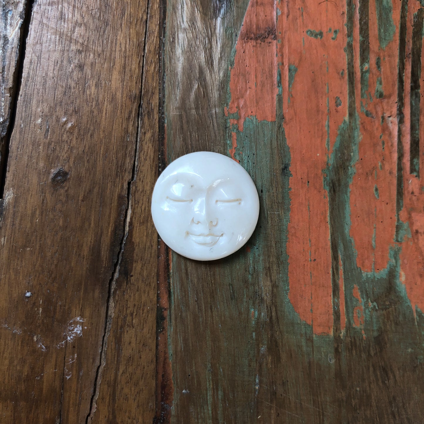 Bone/Horn Carvings, Moon Faces