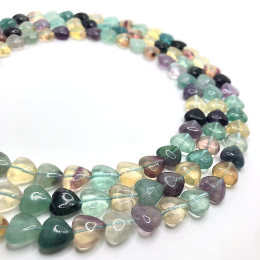 Fluorite (Rainbow) - Hearts