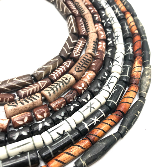 Horn Beads from Indonesia