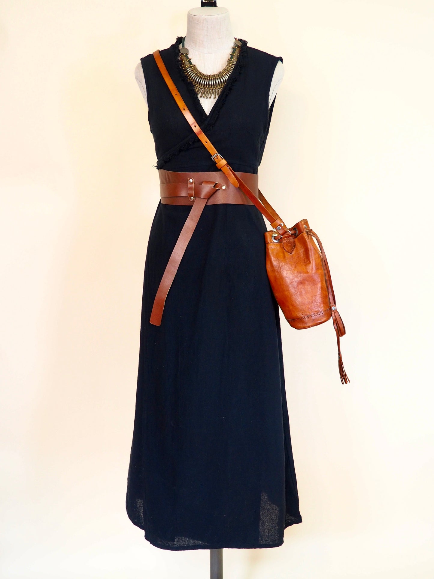Short-Sleeve Wrap Dress